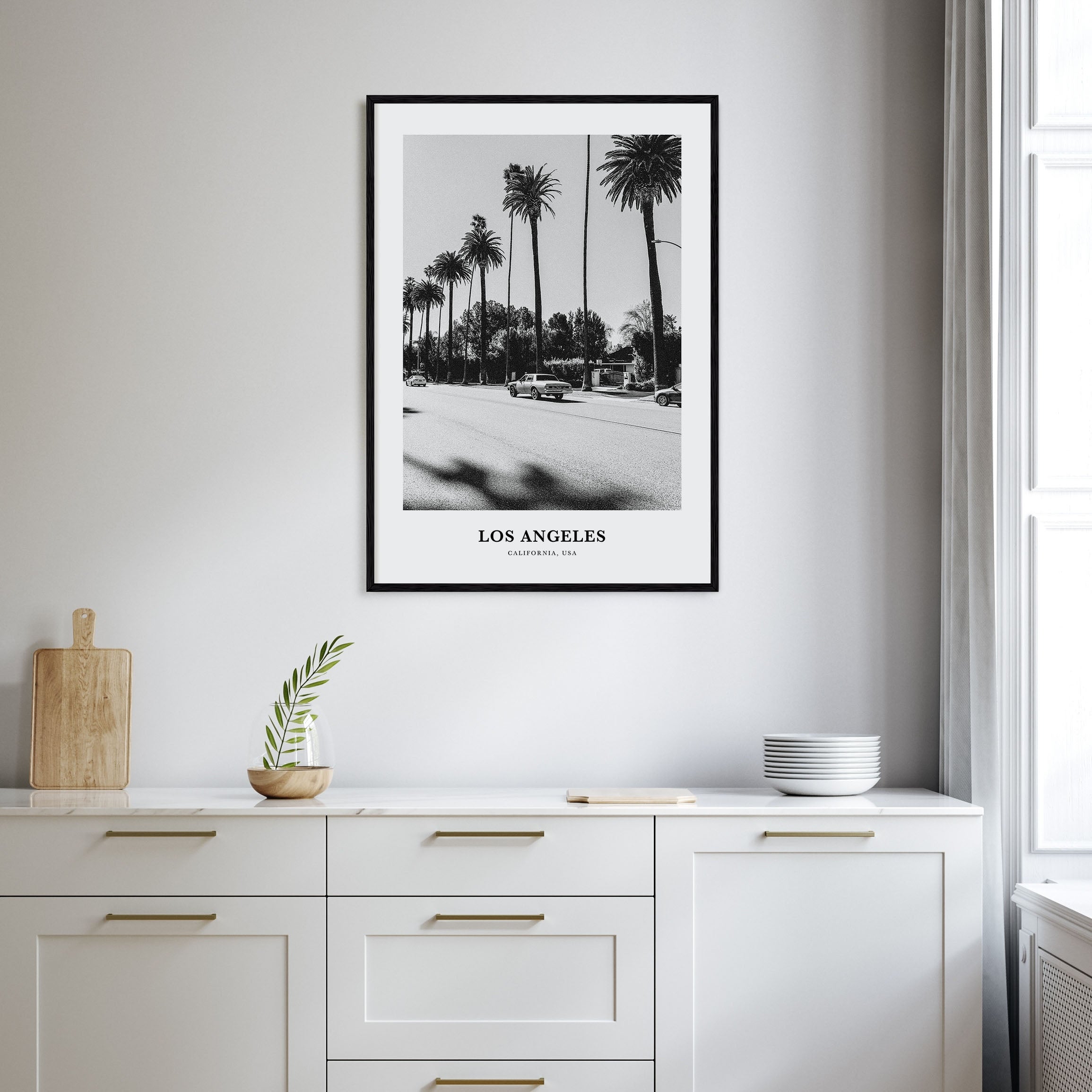 Los Angeles Portrait B&W No 4 Poster
