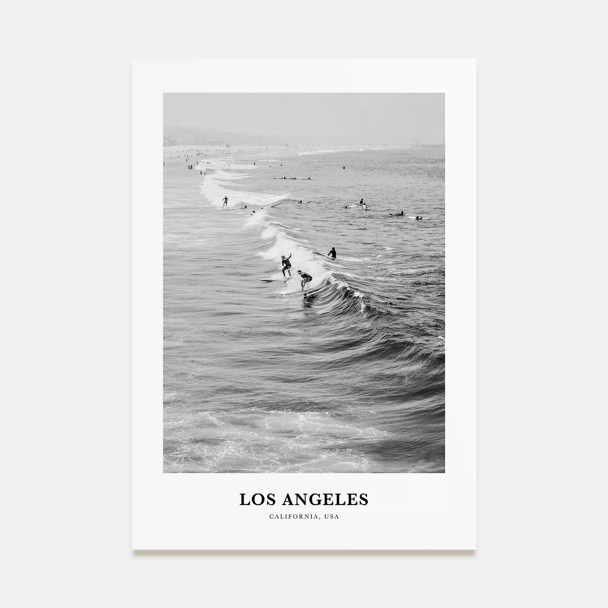 Los Angeles Portrait B&W No 5 Poster