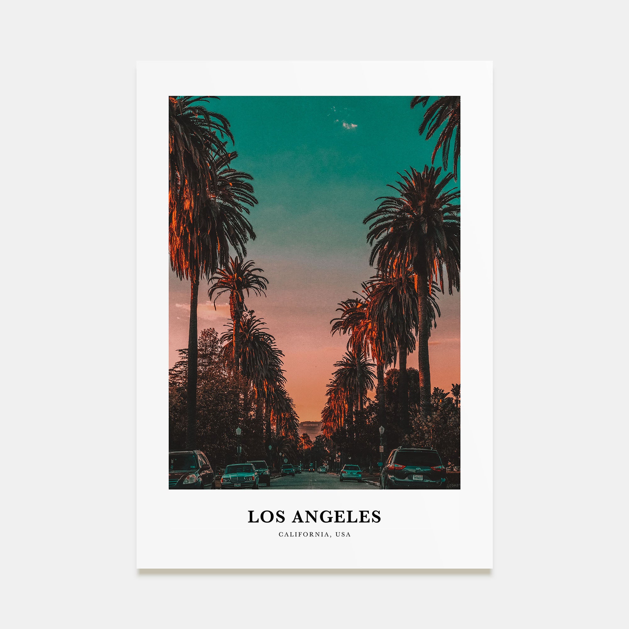 Los Angeles Portrait Color No 3 Poster