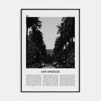 Los Angeles Travel B&W No 1 Poster