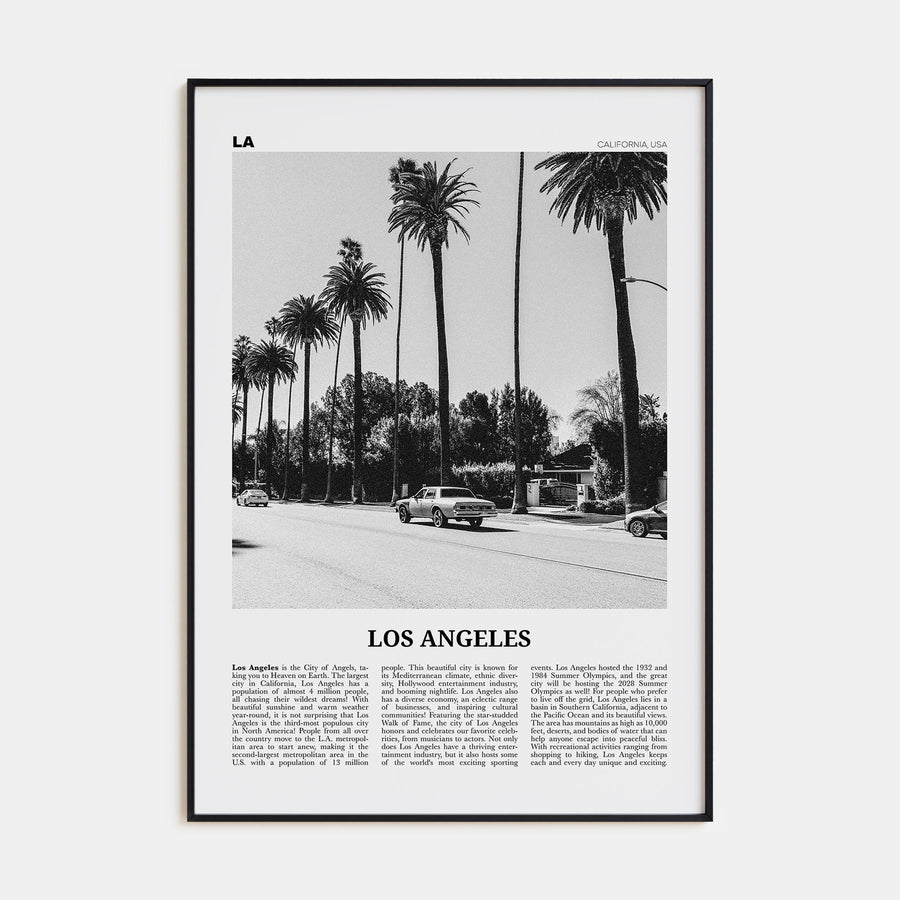 Los Angeles Travel B&W No 2 Poster