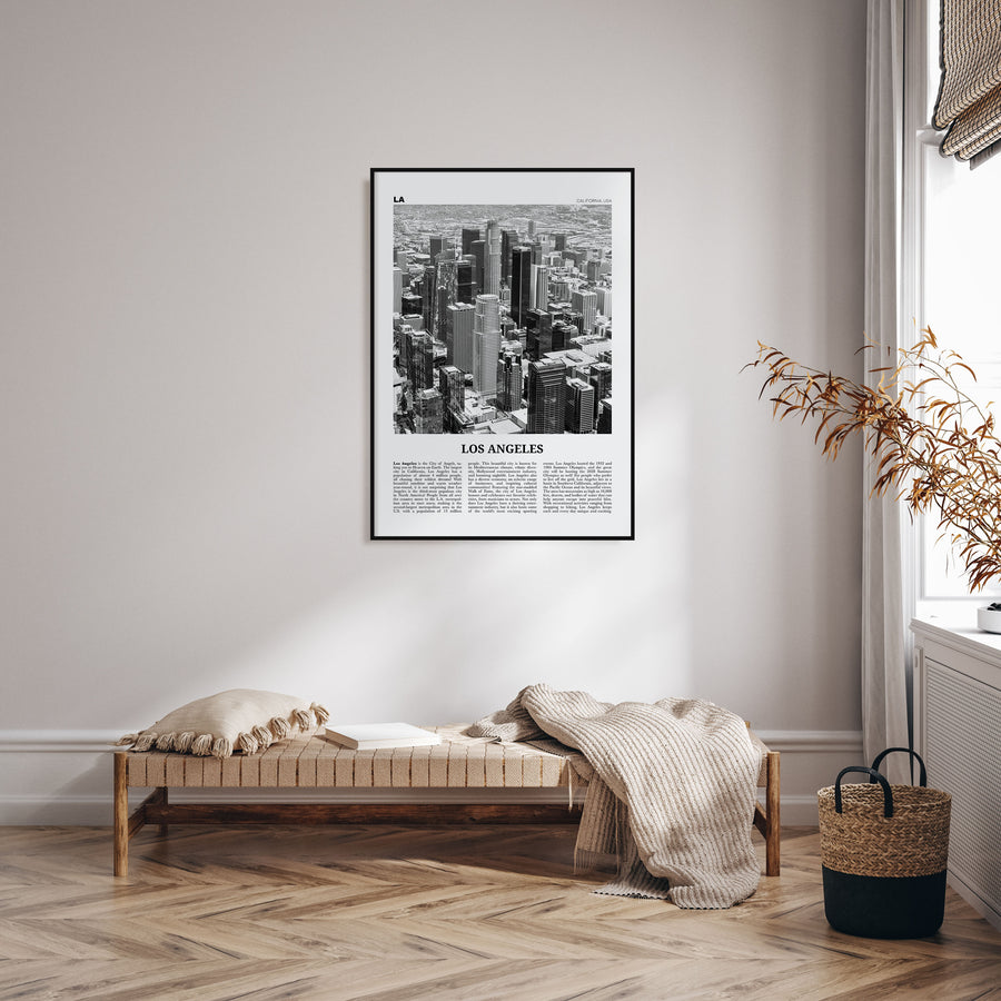 Los Angeles Travel B&W No 5 Poster