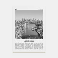 Los Angeles Travel B&W No 6 Poster