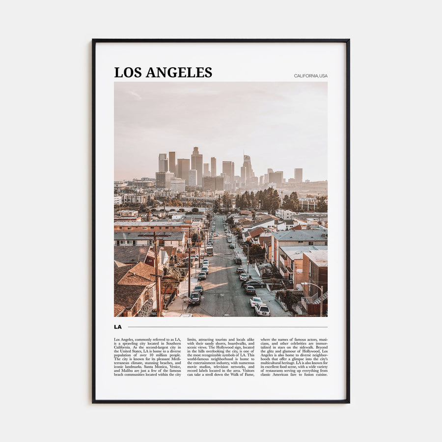 Los Angeles Travel Color No 2 Poster