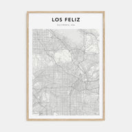 Los Feliz Map Portrait Poster