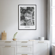 Los Feliz Portrait B&W Poster