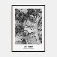 Los Feliz Portrait B&W Poster