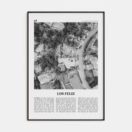 Los Feliz Travel B&W Poster