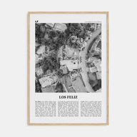 Los Feliz Travel B&W Poster