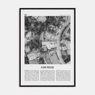 Los Feliz Travel B&W Poster