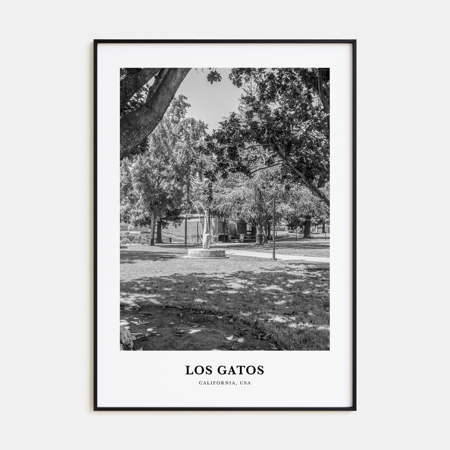 Los Gatos Portrait B&W Poster