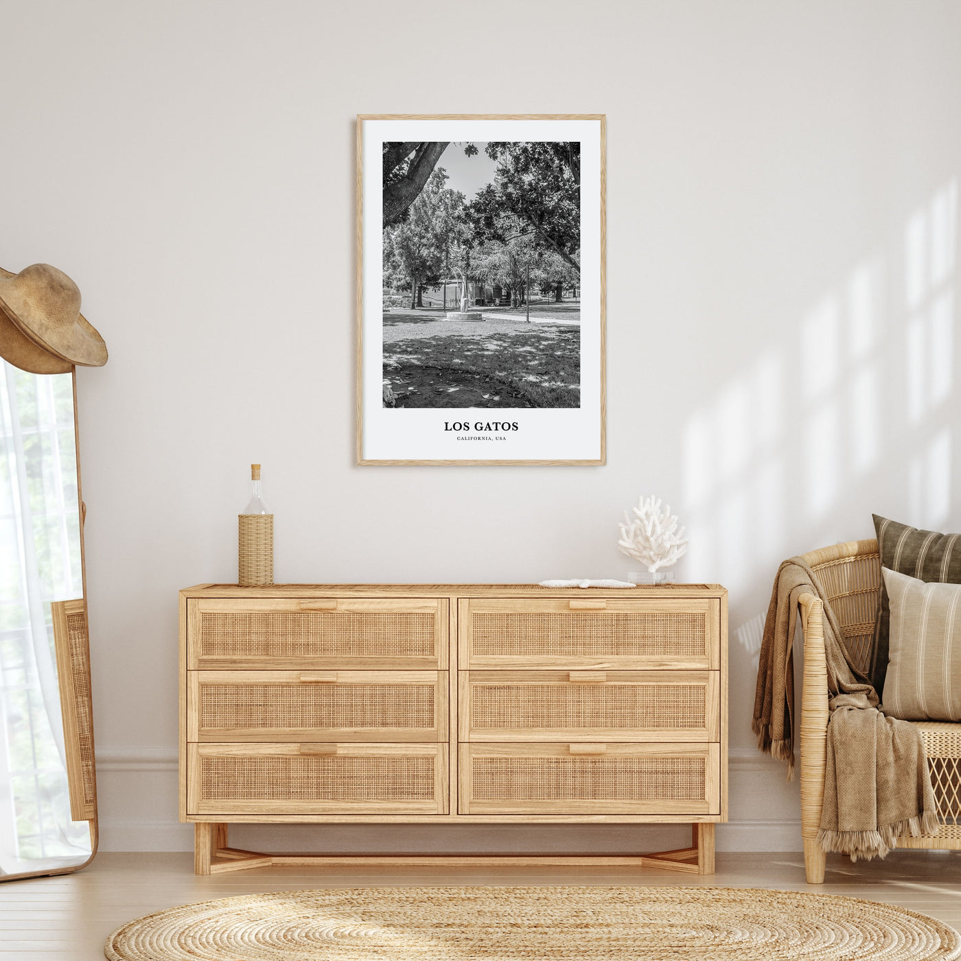 Los Gatos Portrait B&W Poster