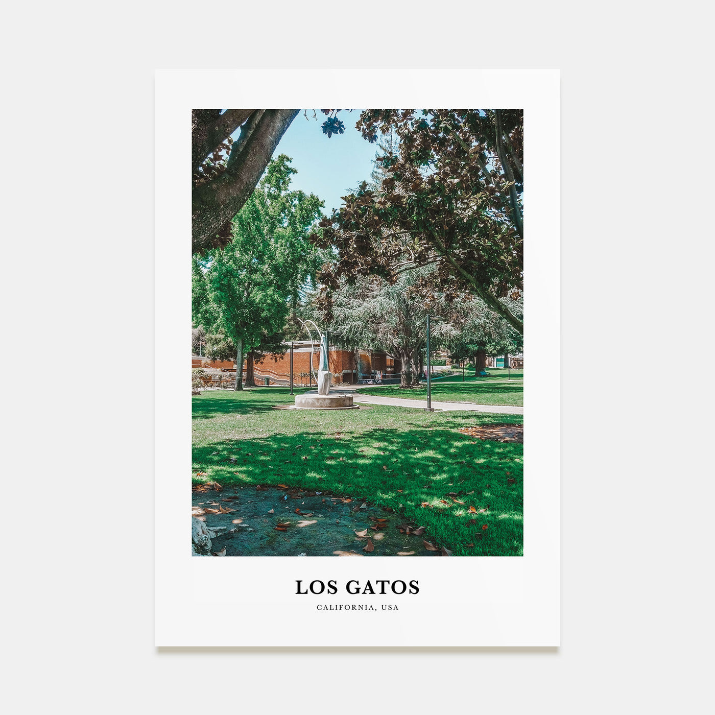 Los Gatos Portrait Color Poster