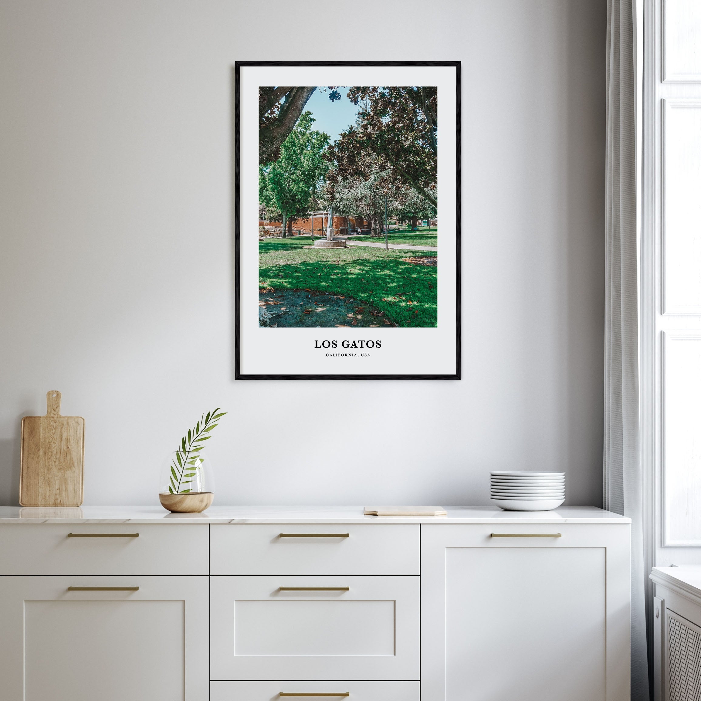 Los Gatos Portrait Color Poster