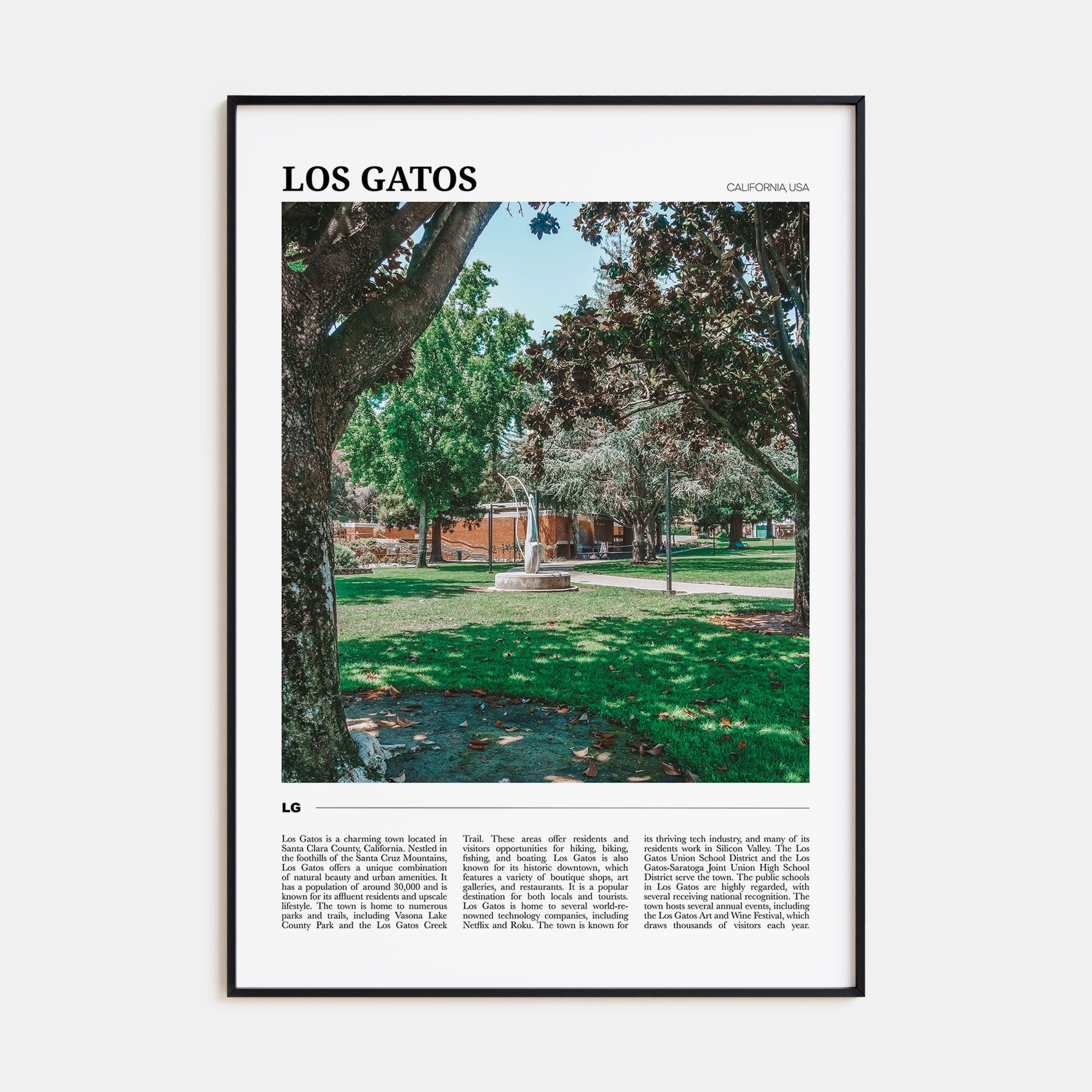 Los Gatos Travel Color Poster