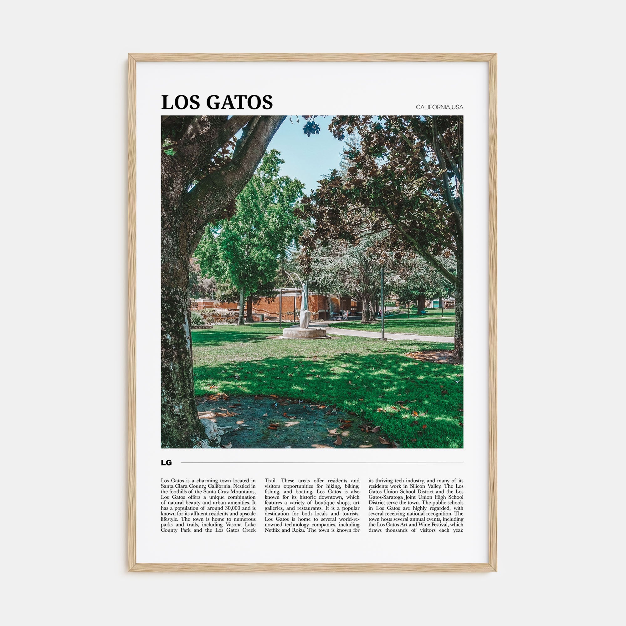 Los Gatos Travel Color Poster
