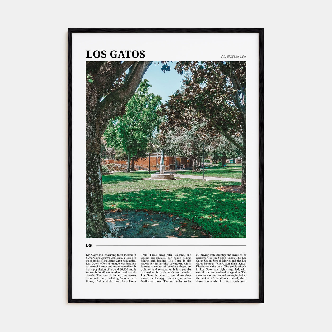Los Gatos Travel Color Poster