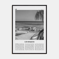 Los Roques Travel B&W Poster