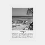 Los Roques Travel B&W Poster