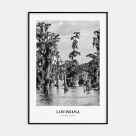 Louisiana Portrait B&W Poster