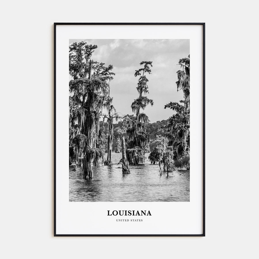 Louisiana Portrait B&W Poster