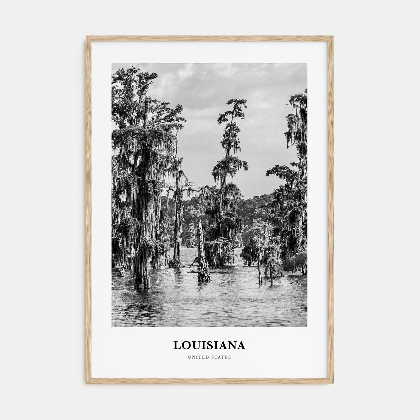 Louisiana Portrait B&W Poster