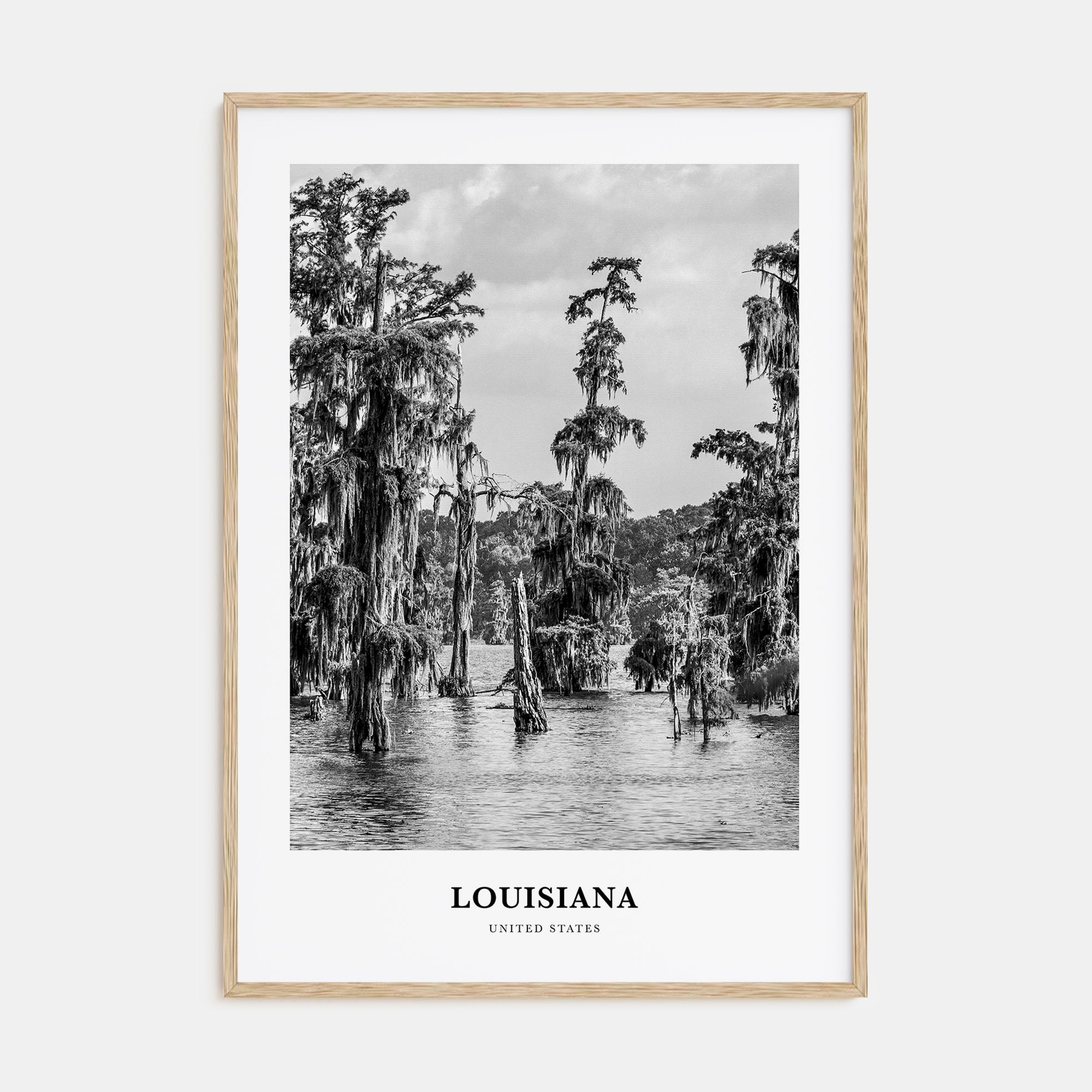 Louisiana Portrait B&W Poster