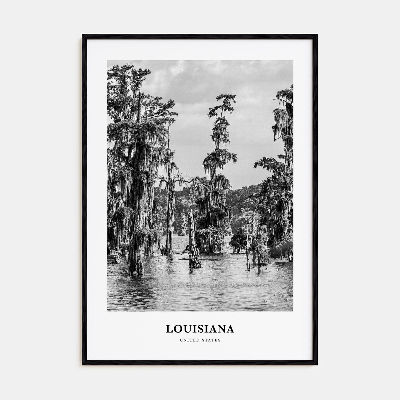 Louisiana Portrait B&W Poster