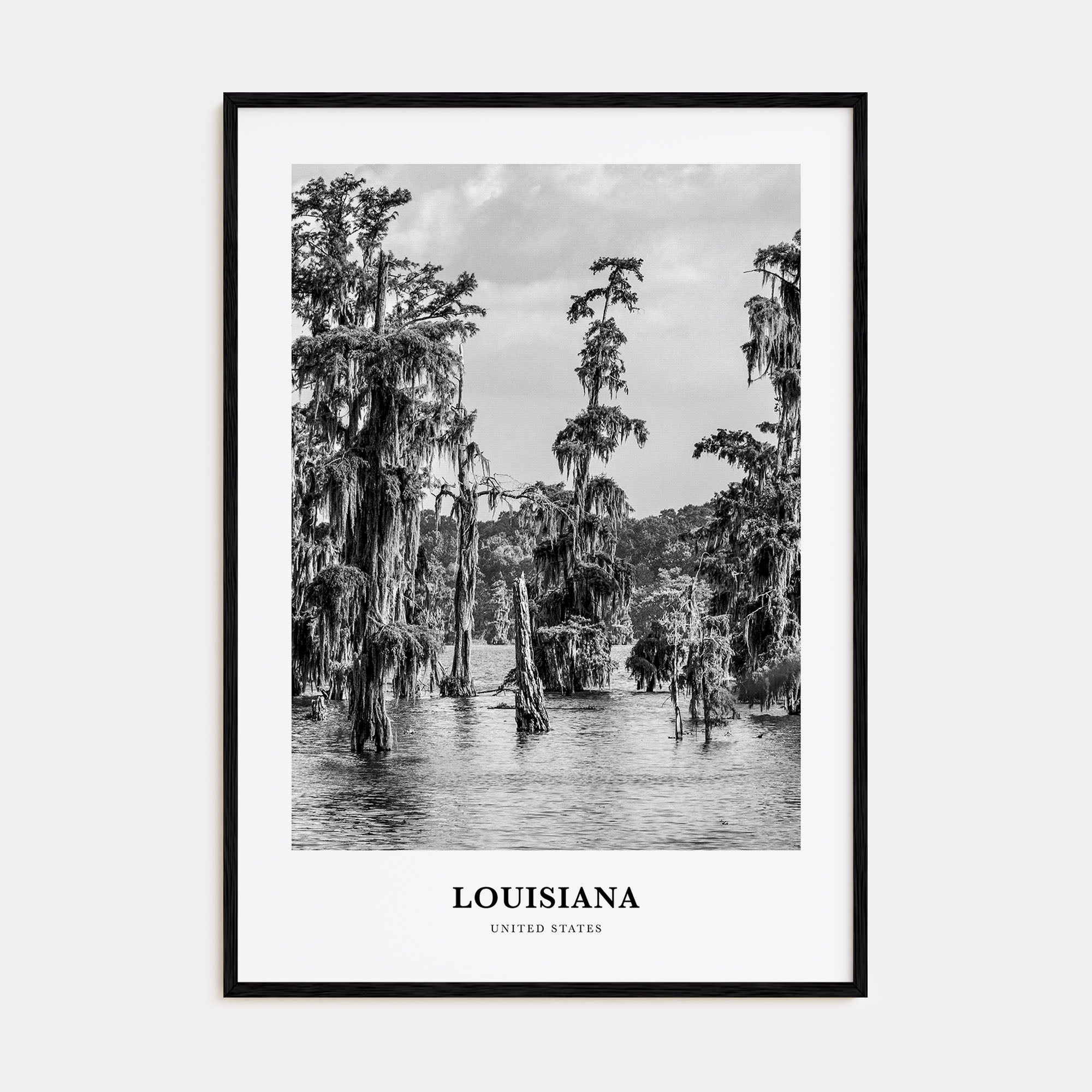 Louisiana Portrait B&W Poster