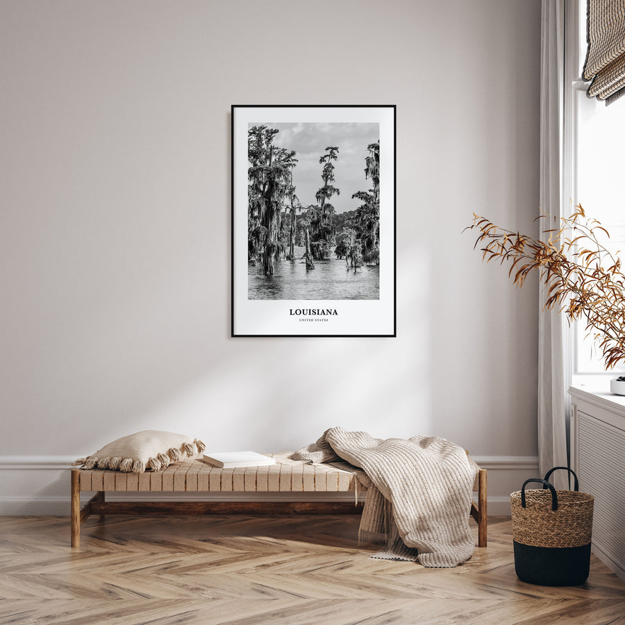 Louisiana Portrait B&W Poster