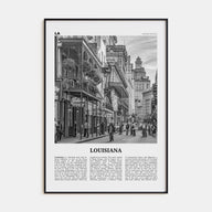 Louisiana Travel B&W No 3 Poster