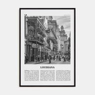 Louisiana Travel B&W No 3 Poster