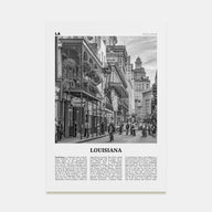 Louisiana Travel B&W No 3 Poster