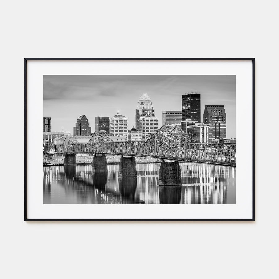 Louisville Landscape B&W Poster