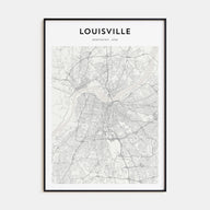 Louisville Map Portrait Poster