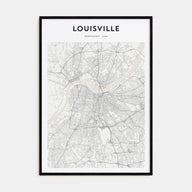 Louisville Map Portrait Poster