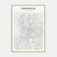 Louisville Map Portrait Poster