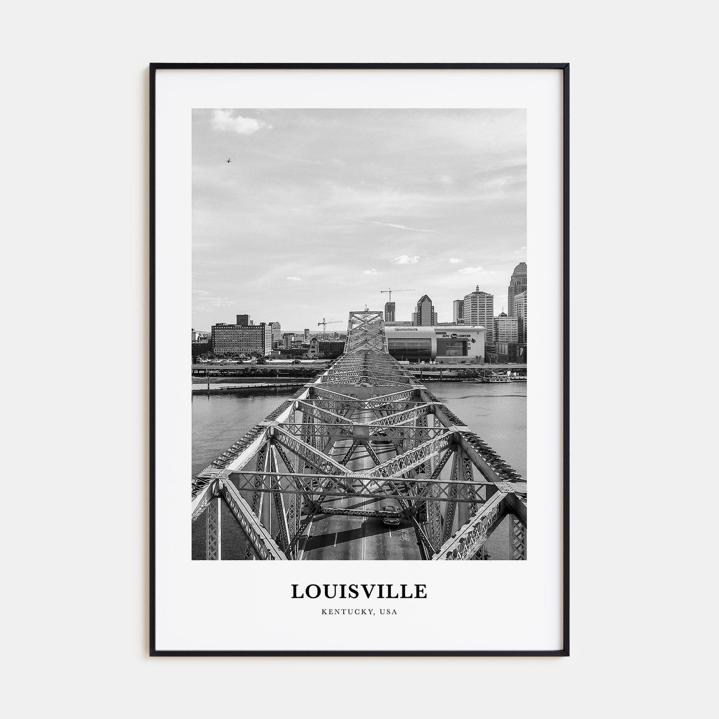 Louisville Portrait B&W No 1 Poster