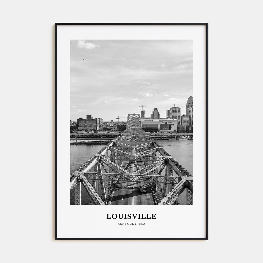 Louisville Portrait B&W No 1 Poster