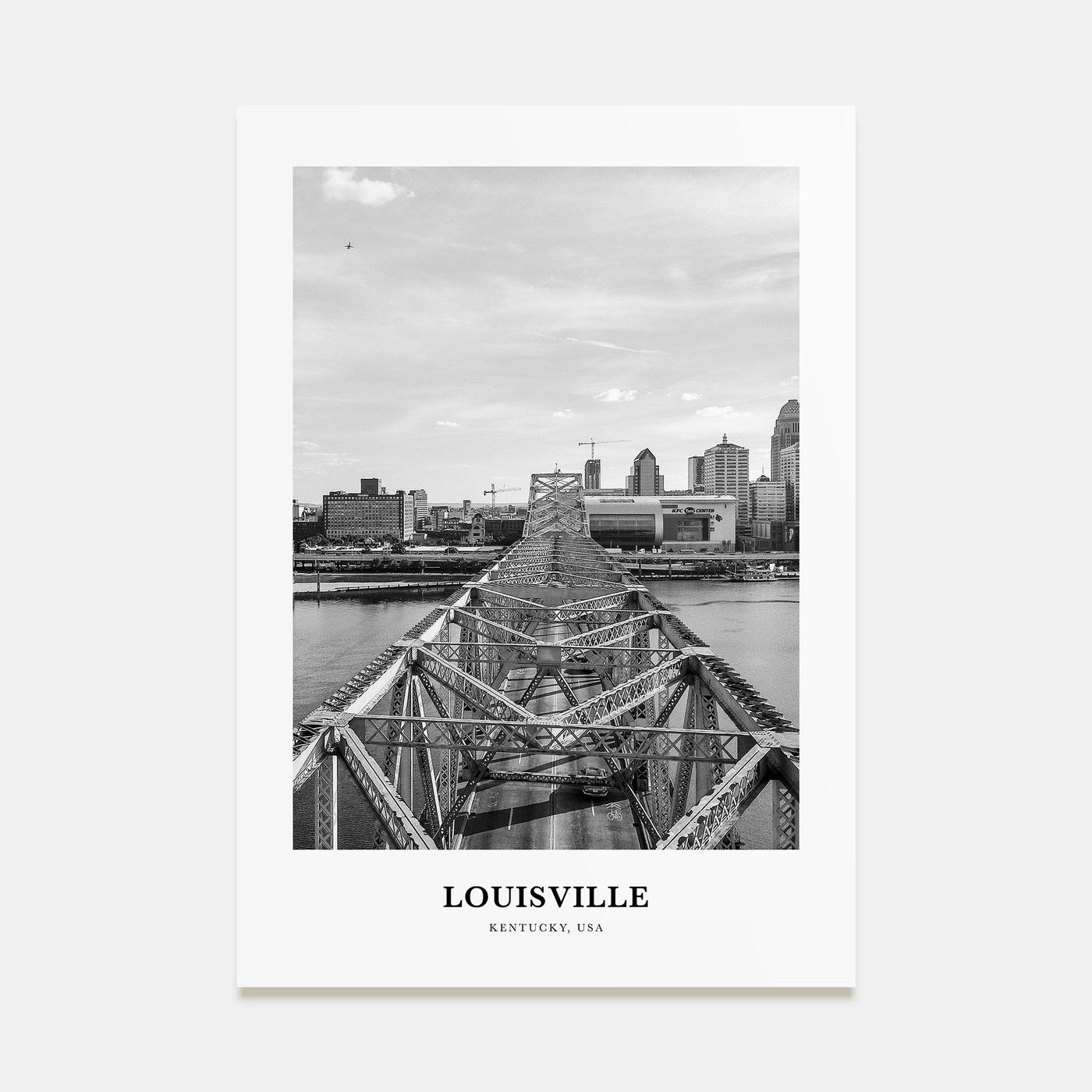Louisville Portrait B&W No 1 Poster