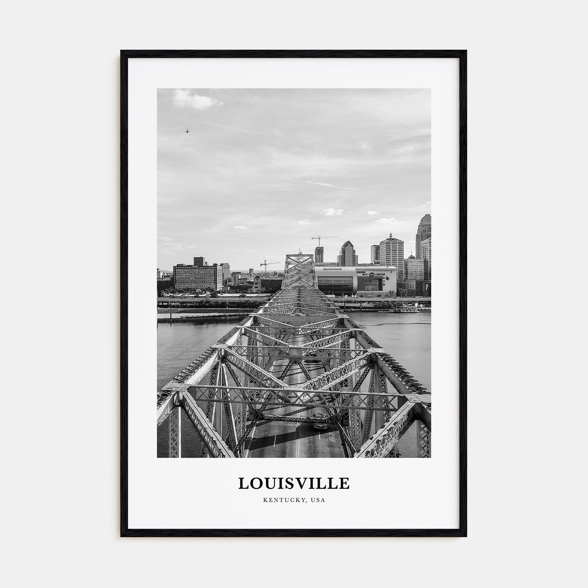 Louisville Portrait B&W No 1 Poster