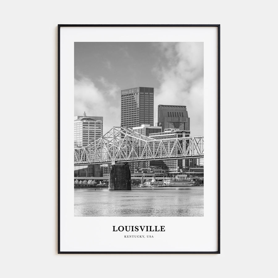 Louisville Portrait B&W No 2 Poster