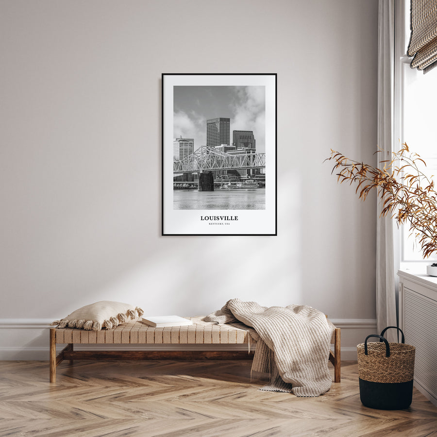 Louisville Portrait B&W No 2 Poster