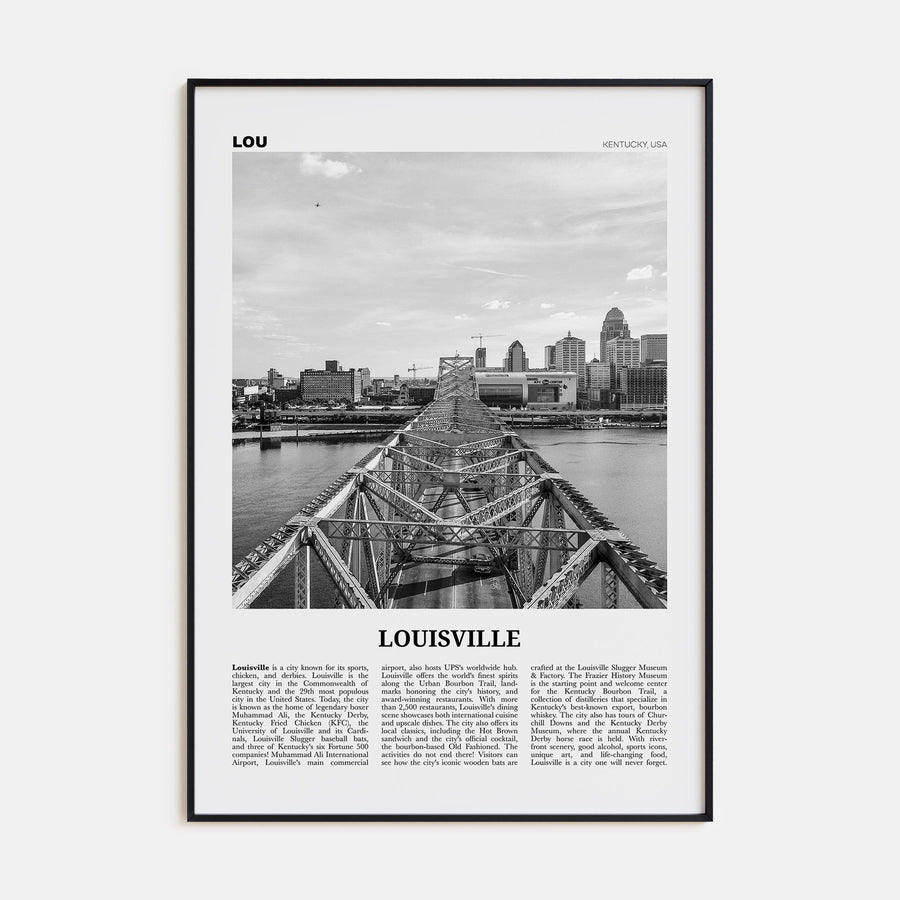 Louisville Travel B&W No 2 Poster