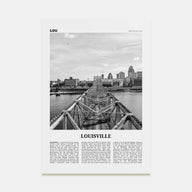 Louisville Travel B&W No 2 Poster