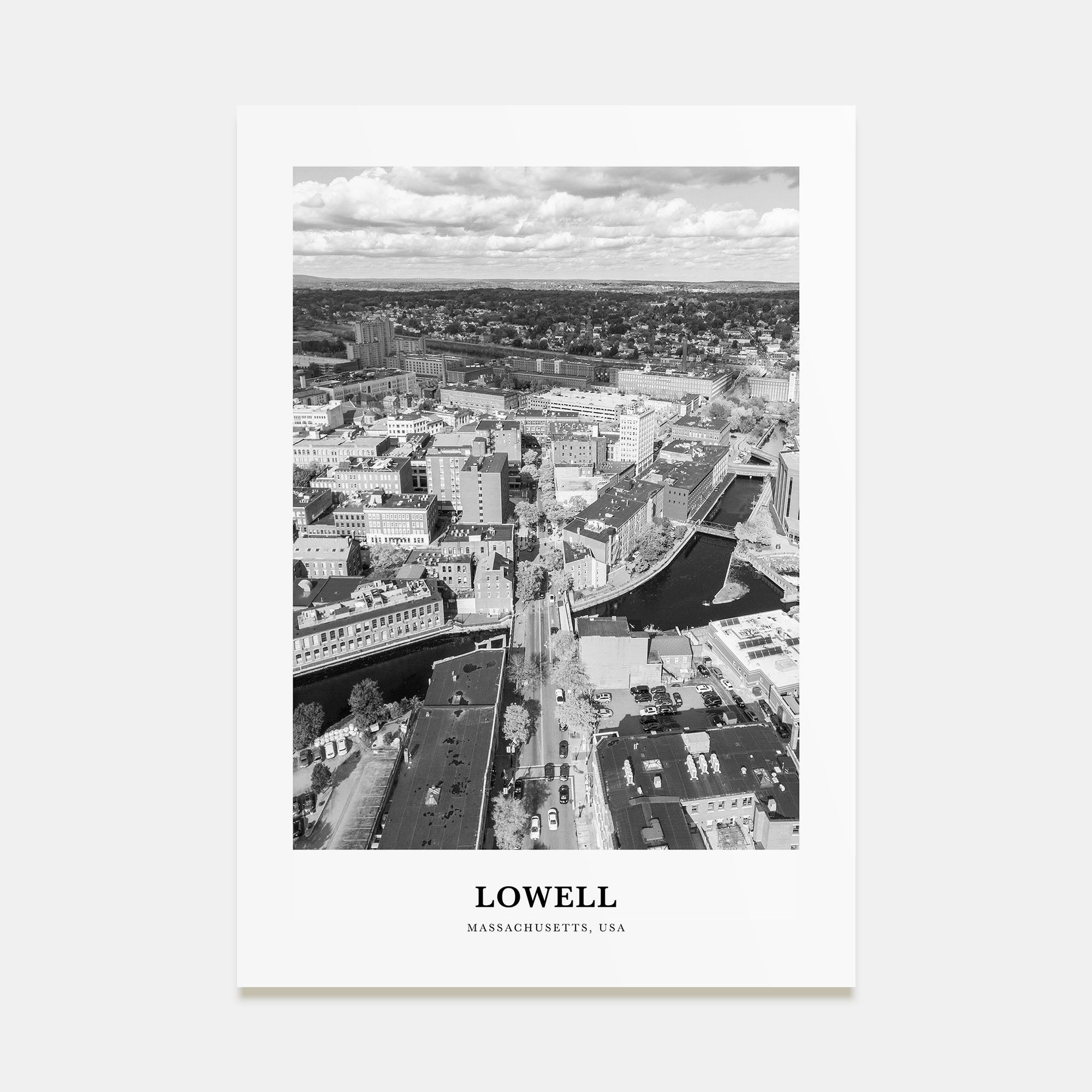 Lowell Portrait B&W Poster