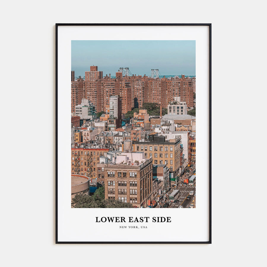Lower East Side Portrait Color Poster