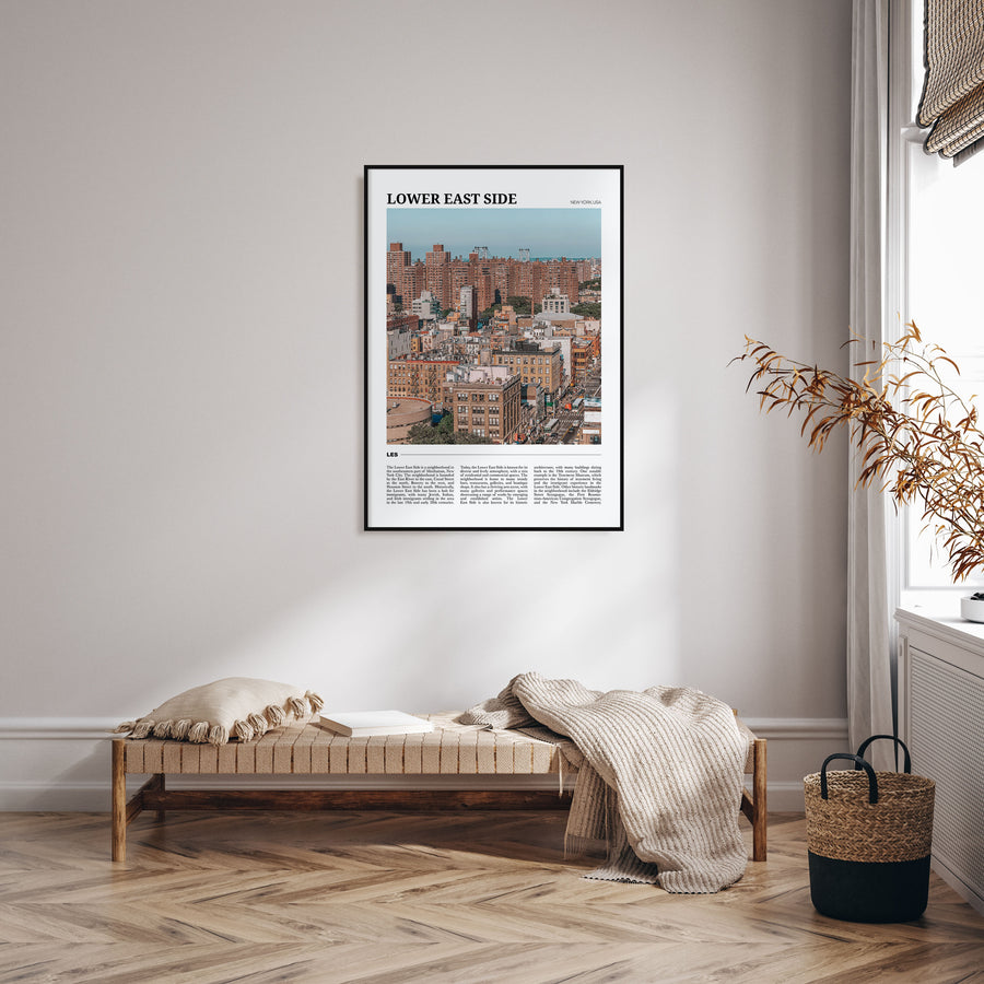 Lower East Side Travel Color Poster