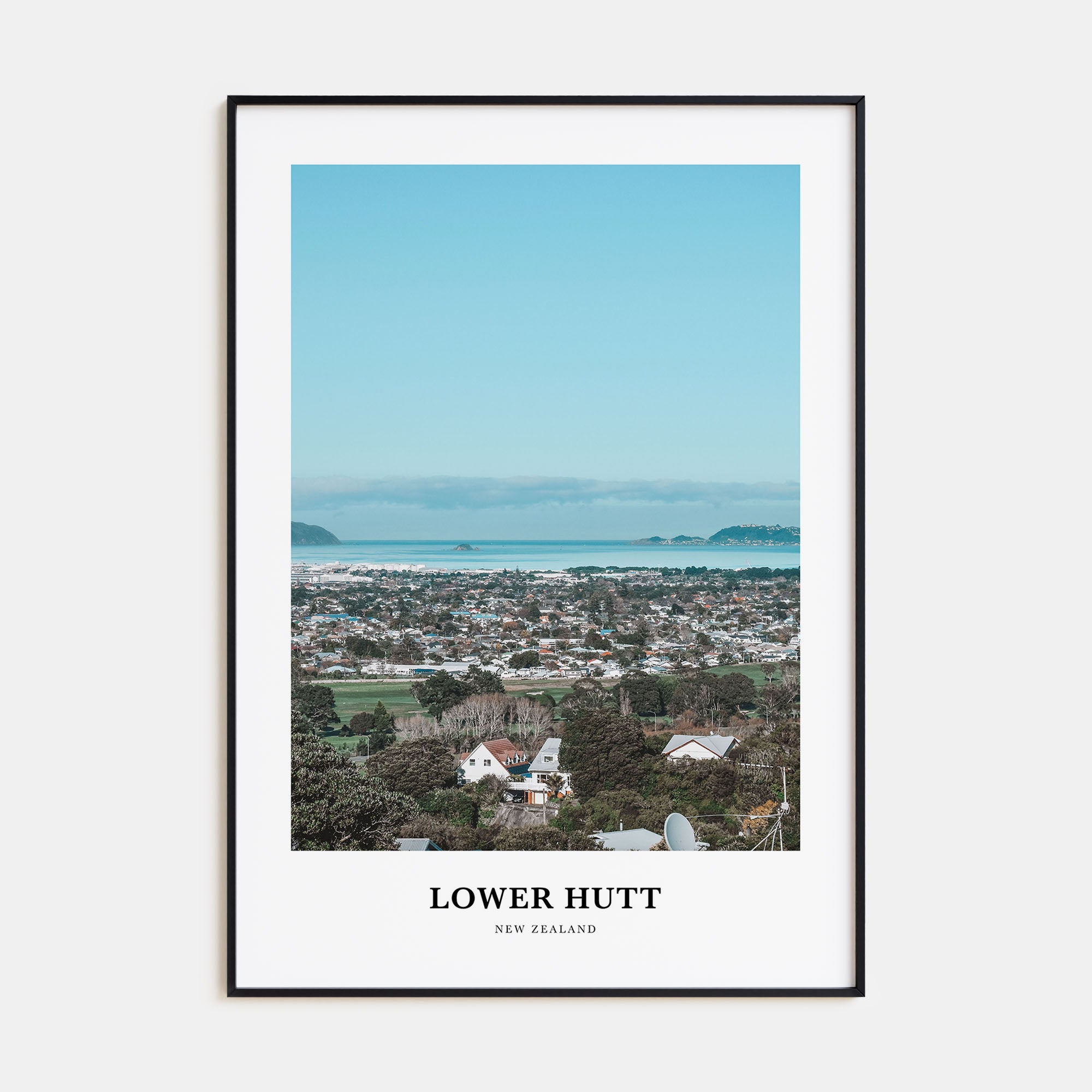 Lower Hutt Portrait Color Poster