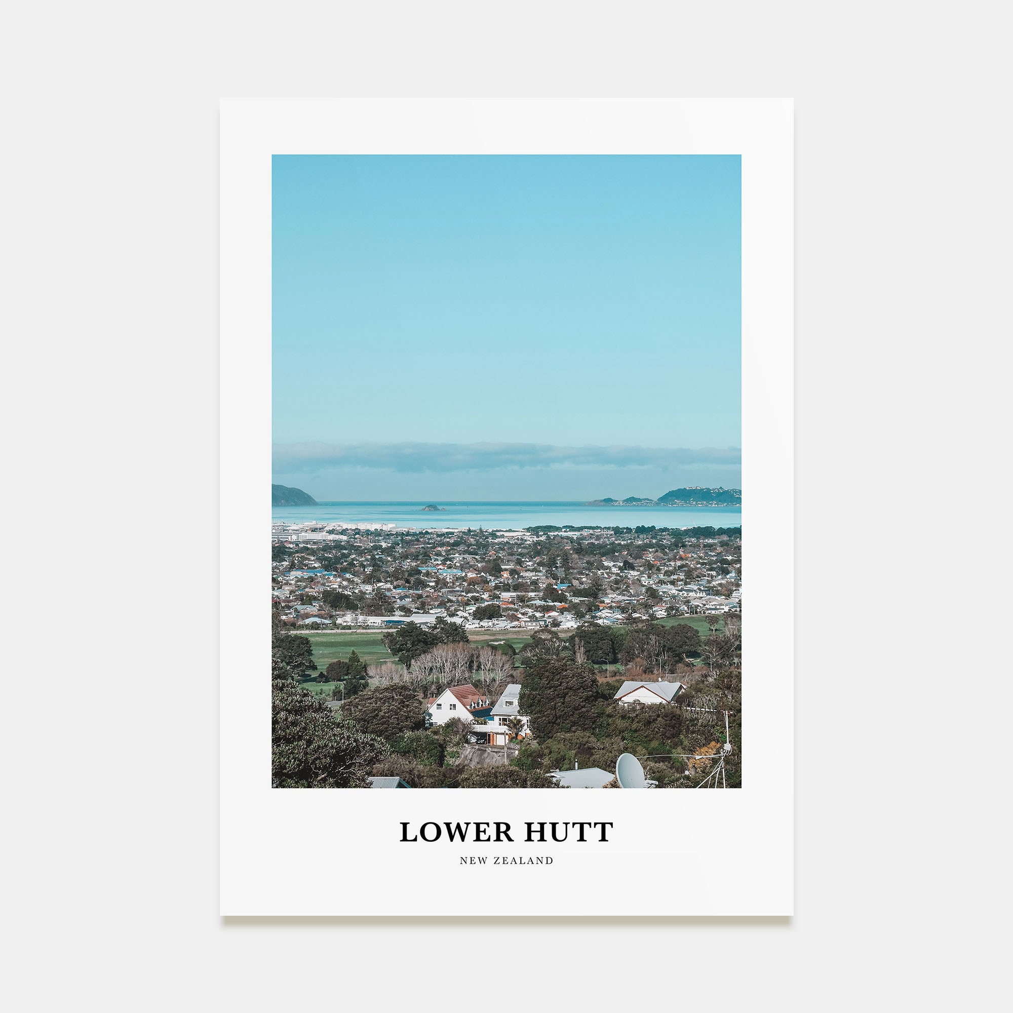 Lower Hutt Portrait Color Poster